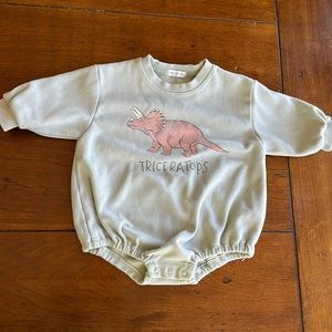 Triceratops Bubble Romper